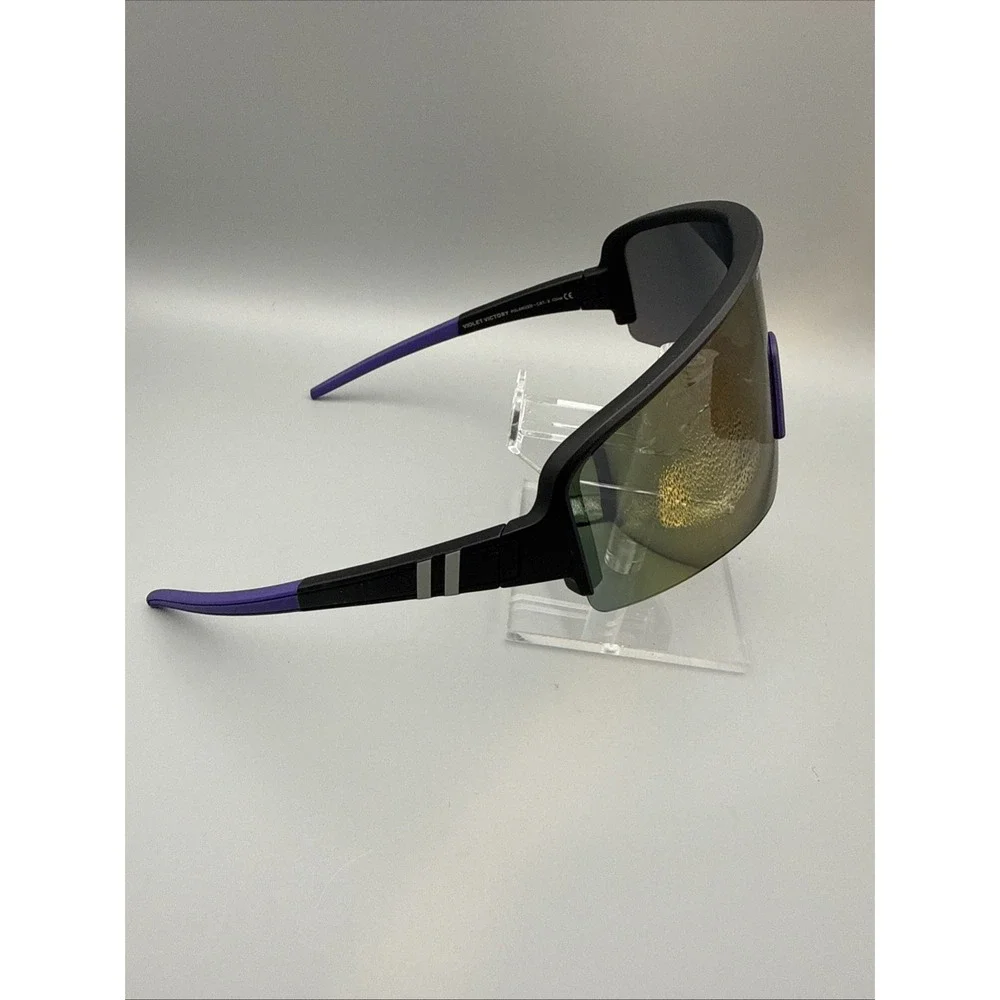 Blenders Eclipse X2 Violet Victory Authentic Polarized Shield Sunglasses Black